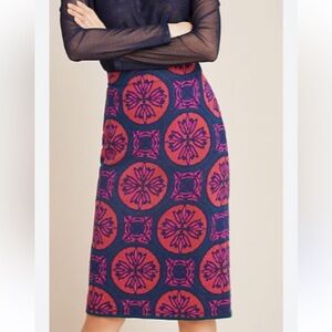 Maeve Anthropologie Vibrant Patterned Skirt XXS